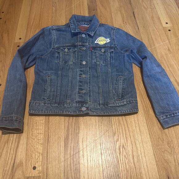 LEVI’S NBA Los Angeles Lakers Trucker Blue Denim Jacket L